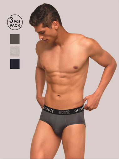 Ultra fit Brief - (Pack of 3) (S,M,N)