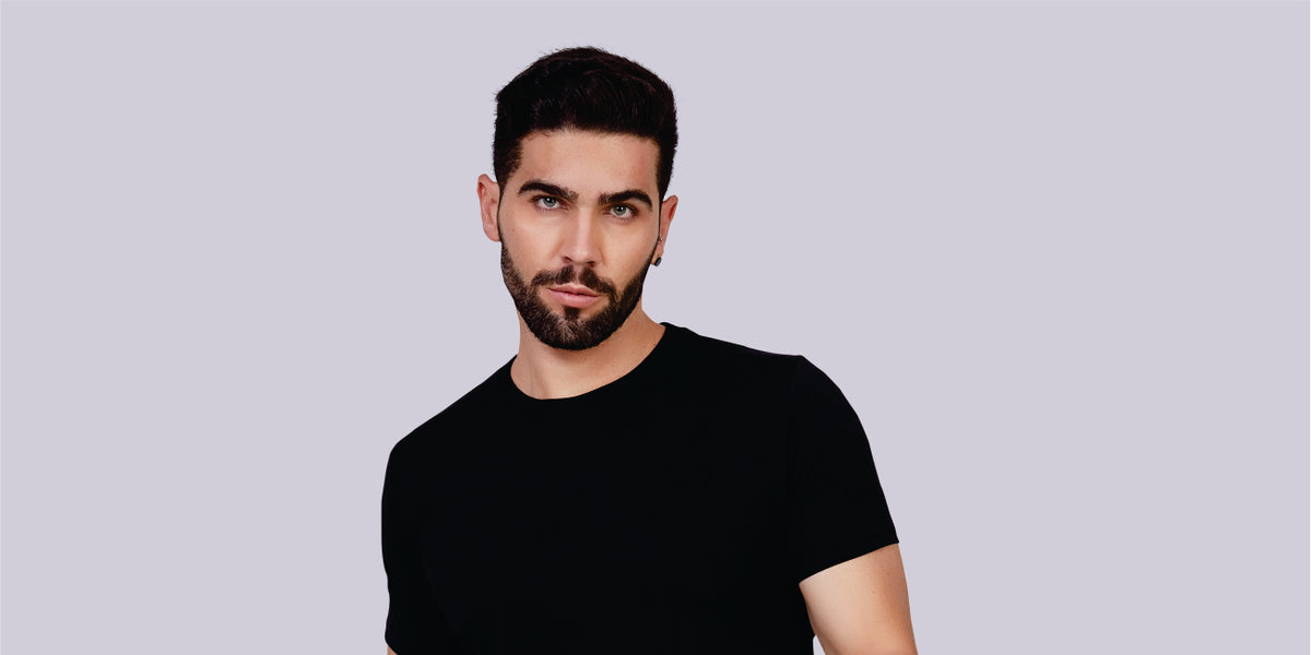 Men's Solid Crew Neck T-Shirt (Black) – ecott