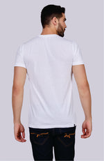 Men's Solid Crew Neck T-Shirt (White)