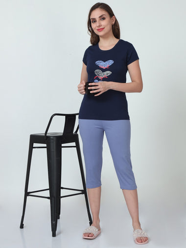 Women's Capri Set (Navy)